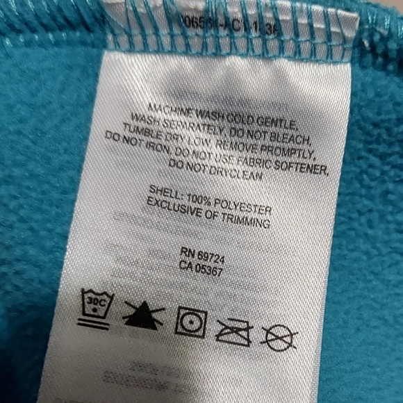 Columbia Robin's Egg Blue Womens Polartech Fleece Jacket  Size Small Full Zip - Picture 10 of 11